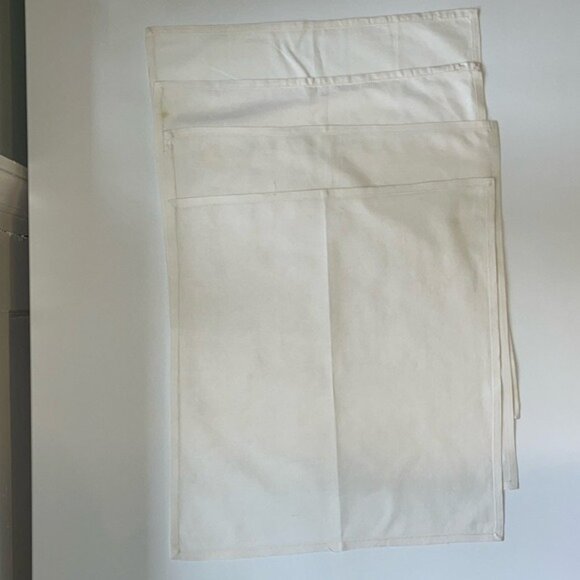 🤍✨ Off-White Cotton Fabric Napkins | Set of 4 - Picture 1 of 11